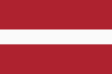 Obraz premium Latvian flag flat design. Latvia flag. Vector Illustration.