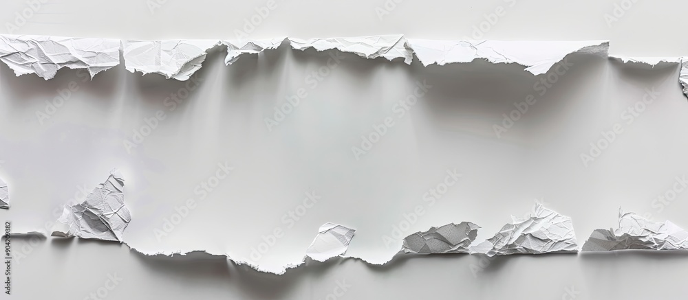 Poster white background with torn paper providing copy space image