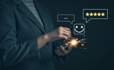 The after-service rating concept to assess the satisfaction of those receiving services.