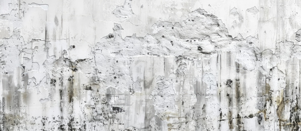 Poster white cement wall pattern texture with a copy space image available