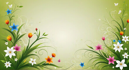 background with flowers