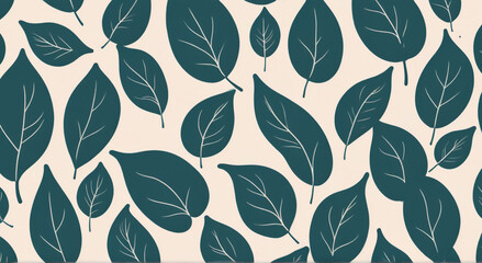 seamless background with leaves