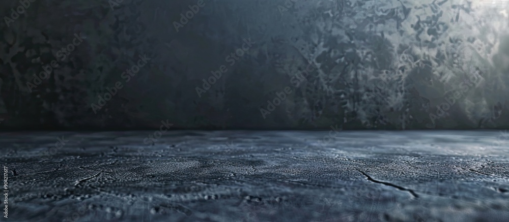 Poster dark gray concrete wall with a rough surface serving as a blurred background ideal for a copy space 