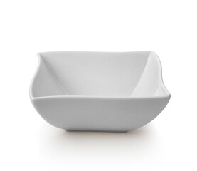 Square Bowl isolated on white background.