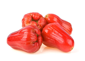 Rose apple or chomphu thai fruit isolated on white background