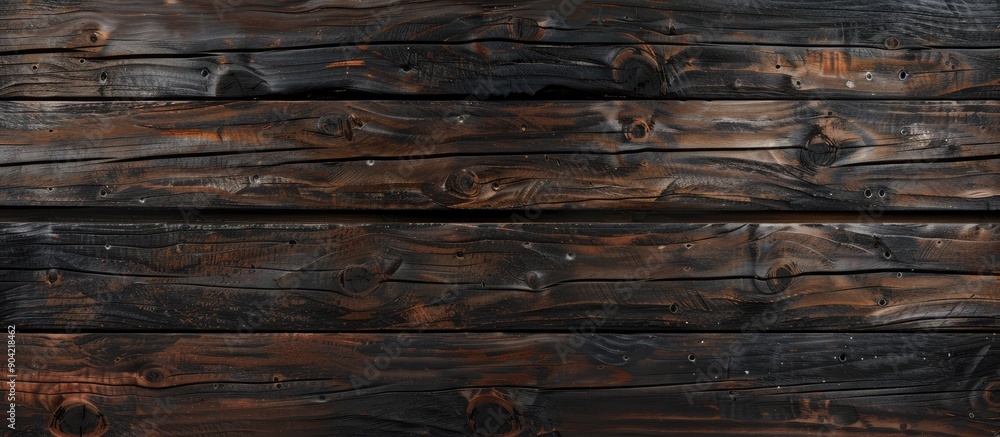 Wall mural An aged wood surface with a traditional natural design perfect for a copy space image