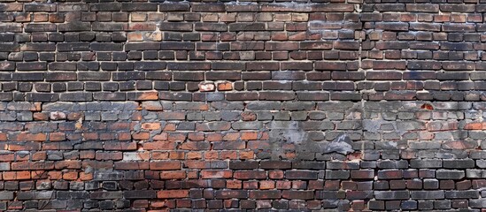 Incorporate an aged brick wall blending old and new bricks ideal as a backdrop for designing and presentations featuring ample copy space image