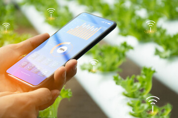 The concept of using AI and smart farming..