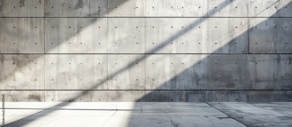 Poster create a stylish design with a concrete texture background illuminated by natural light ideal for ba