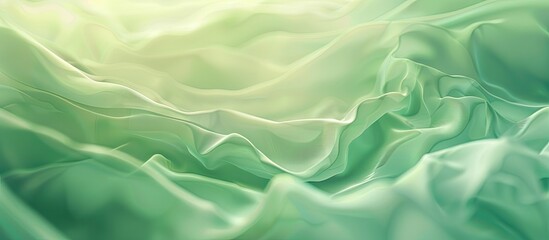 Obraz premium Background material with a smooth transition of soft green hues suitable for adding text or graphics with copy space image
