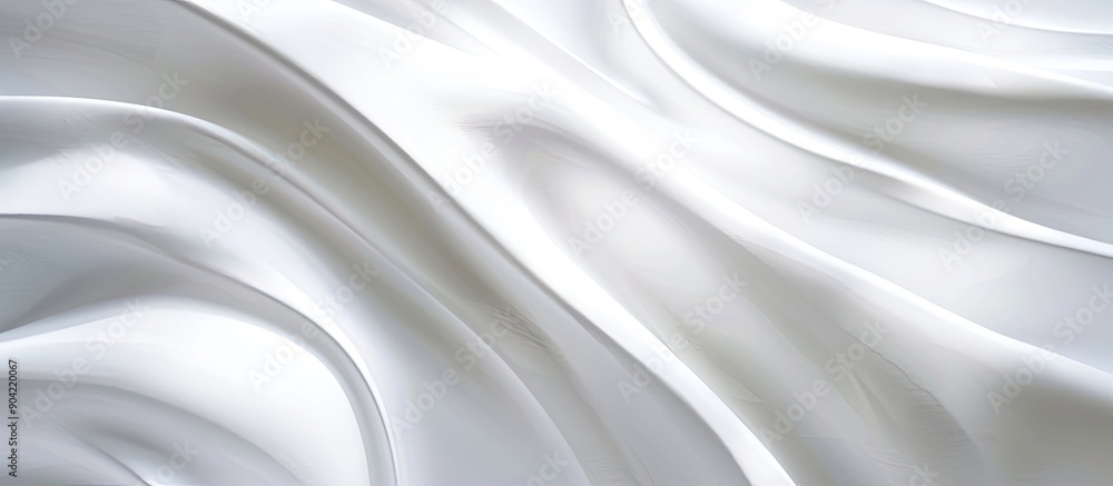 Poster a white backdrop with sleek curved lines ideal for a copy space image