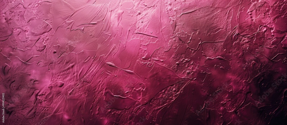 Poster abstract background with a dark pink color gradient and grainy texture suitable for use with copy sp