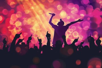 illustration of a pop music / band event 