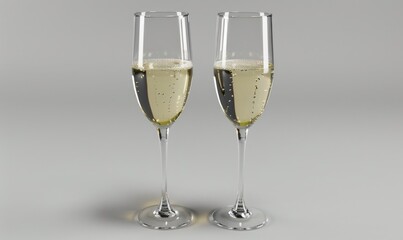 two glasses of champagne