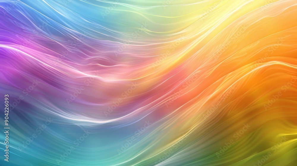 Aufkleber a colorful digital artwork featuring a vibrant wave pattern that captures a dynamic essence with bri