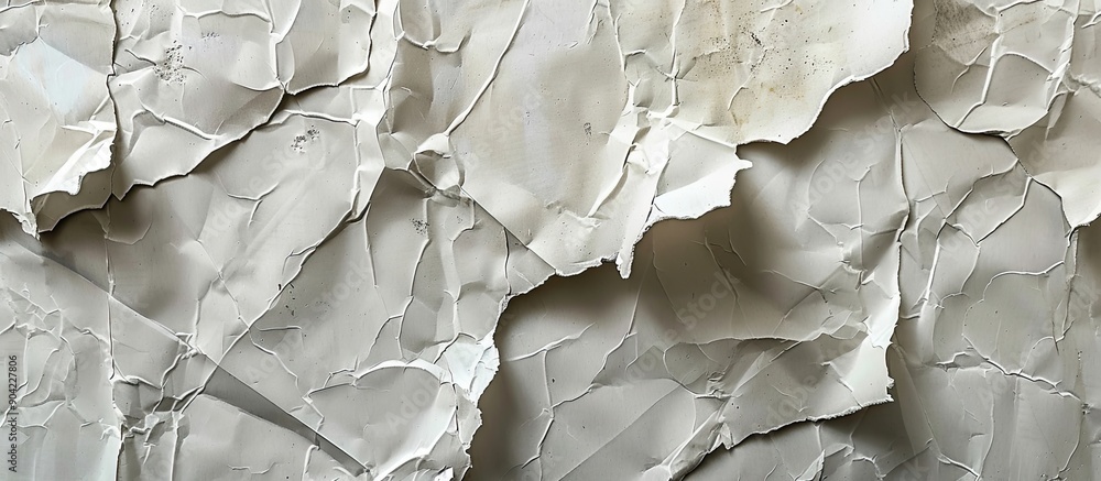 Aufkleber white recycled craft paper texture as background with a grey paper texture featuring an old vintage 