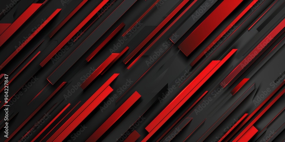 Poster an eyecatching and striking abstract design featuring dynamic elements in red and black, perfect for