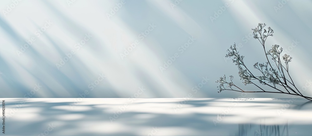 Poster a brief english word or text on a white background with available space for adding an image showcasi
