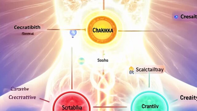 background with  chakra circles