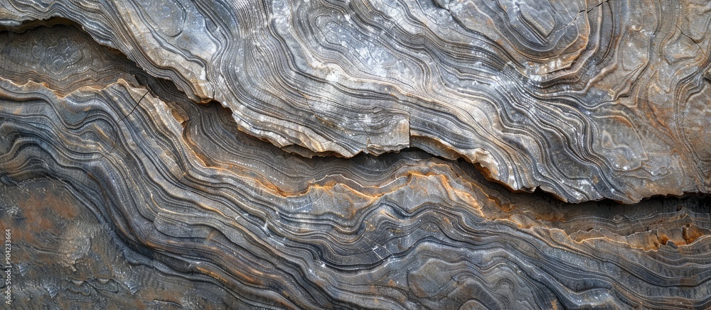 Poster stone slab with wavy lines perfect for texture natural patterns or geology themes with a copy space 