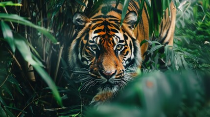 Tiger Lurking in the Jungle