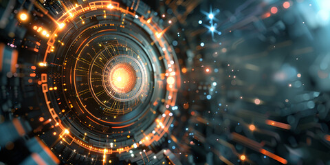 Obraz premium a circular object with a star