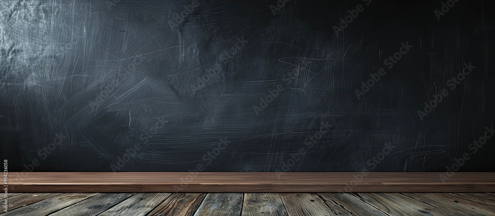 Poster elegant presentations are complemented by a dark chalkboard texture as a minimalist background with 