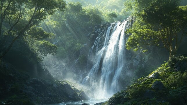 waterfall in the forest