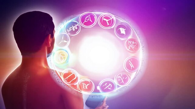 background with  chakra circles