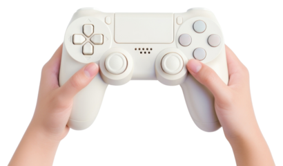 PNG Joystick control holding hand.