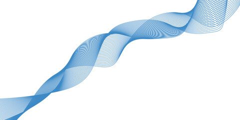 Abstract vector background with blue wavy lines. green wave background. Design element for technology, science, modern concept. Wave lines motion vector design