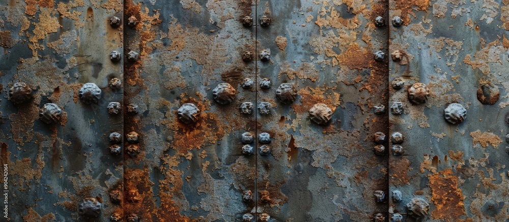 Poster old weathered iron with enduring rust stains can provide a suitable backdrop for various purposes su