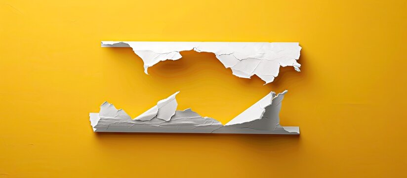 A symbolic message about knowing the rules displayed on a torn white paper against a yellow backdrop with copy space for further content