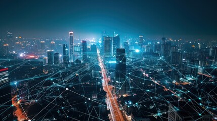 5G, 6G, Big data wireless network, high speed internet, cloud computing or connect diagram technology, Data storage, service, synchronize, online, financial, Connectivity global, smart city, Gen AI