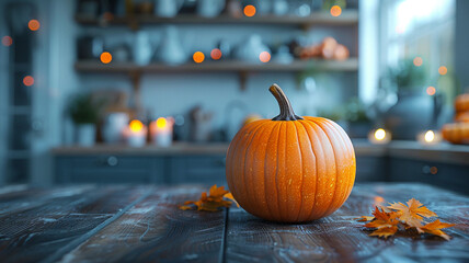 Halloween concept. Pumpkin background. Autumn landscape.