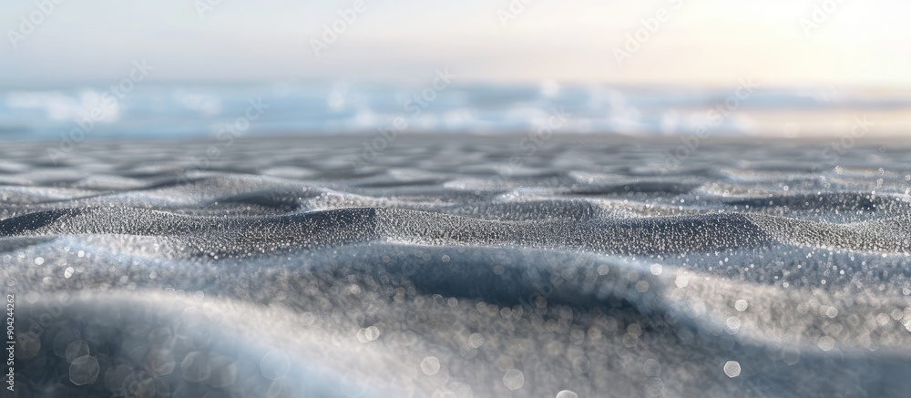 Poster blurred gray sand in the background with copy space image