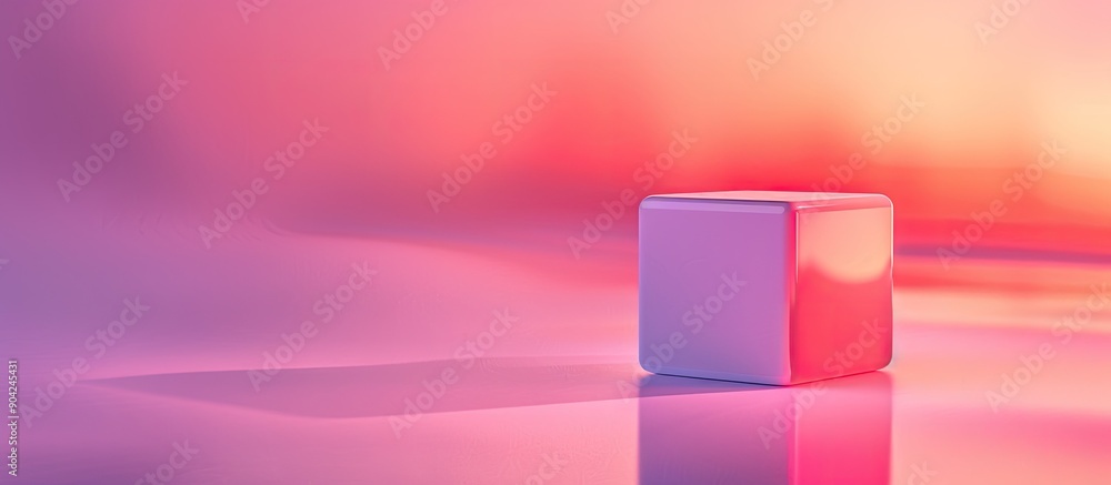 Poster product design ui enhanced by contemporary gradient blur background with ample copy space image