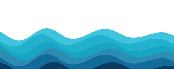 abstract blue wave background