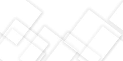 Abstract white and grey geometric overlapping square pattern background with shadow. paper texture design Abstract white background can use for design, background concept, vector illustration.