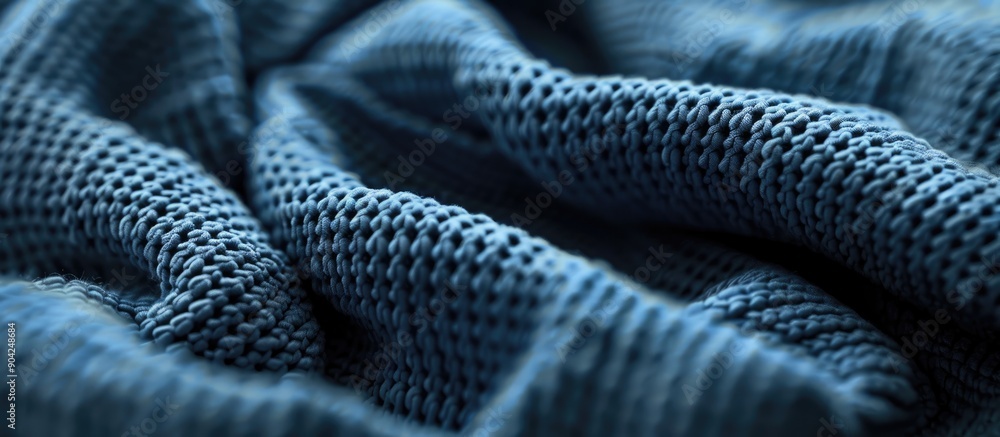 Aufkleber detailed close up of an abstract knitted jersey fabric providing a textured backdrop with ample copy