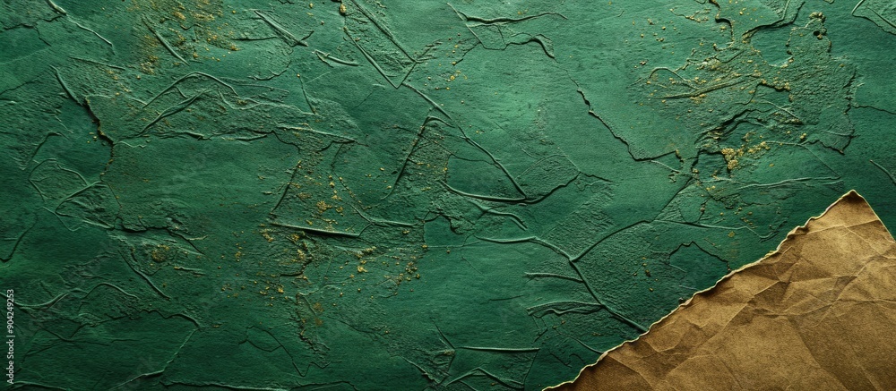 Poster a golden rule symbol on paper with a green backdrop including a copy space image