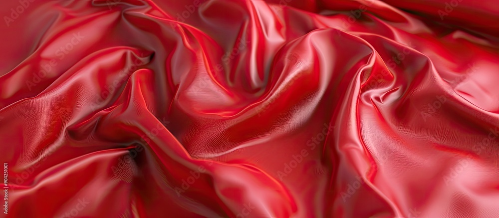 Poster a red leather sheet texture can be utilized as a background for a copy space image