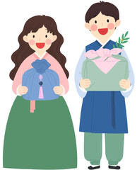 people in hanbok
