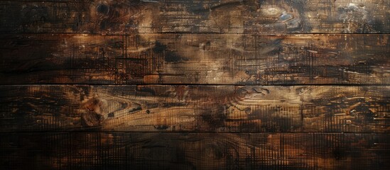 Grunge dark textured wooden background with an aged brown wood surface for copy space image