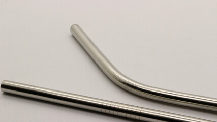 Various types of drinking straws