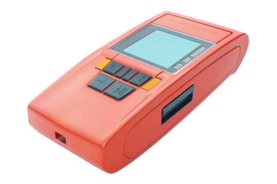 Portable Card Reader isolated on transparent background