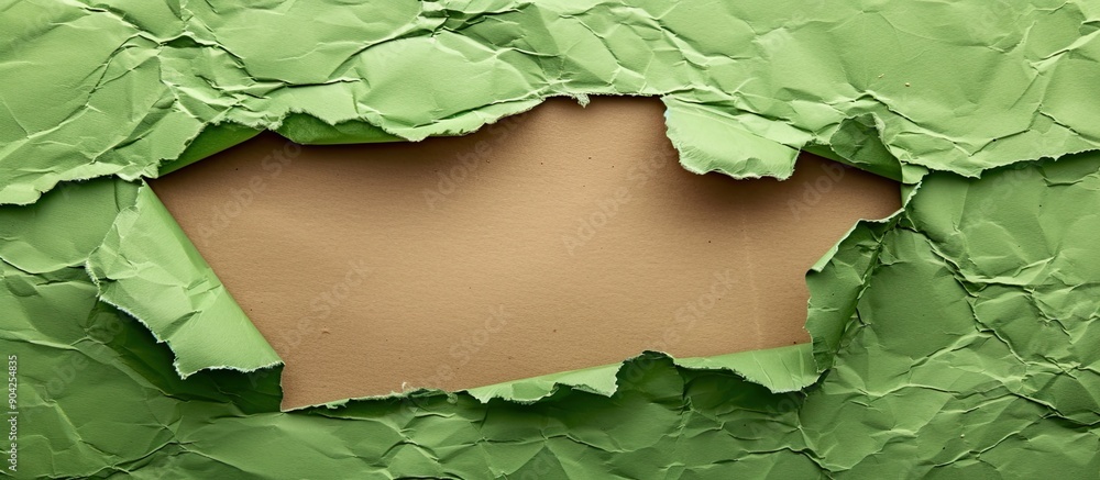 Aufkleber feedback message on torn green paper with brown background for your feedback symbol copy space image
