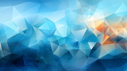 Fototapeta premium Abstract Geometric Background with Blue and Orange Hues