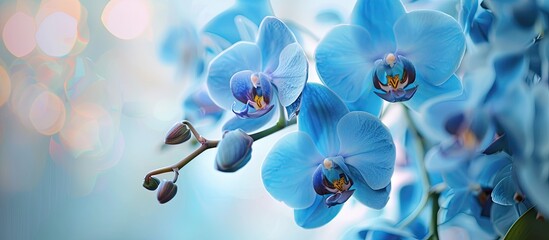 The Stunning Blue Orchids Blooming