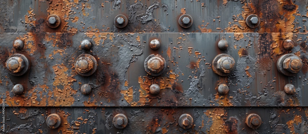 Poster old weathered iron with enduring rust stains can provide a suitable backdrop for various purposes su